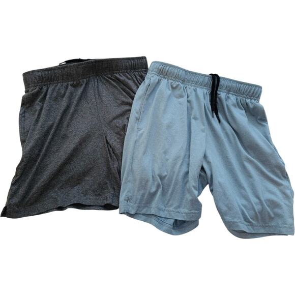 Old Navy Athletic Shorts Bundle Cloud 94 Go-Dry Cool Gray Blue Size M/8 - Picture 1 of 6